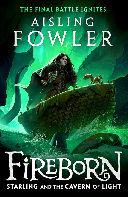 HARPERCOLLINSCHILDRENSBOOKS Fireborn Starling and the Cavern of Light. cover image