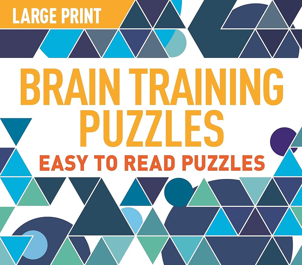 Large Print Brain Training Puzzles (Landscape puzzles) cover image