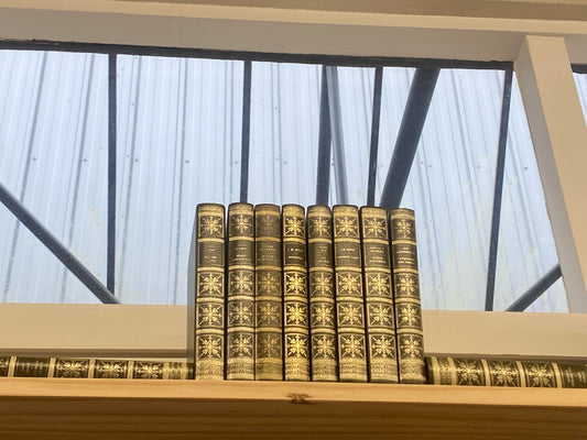 Olive-green hardcover collection